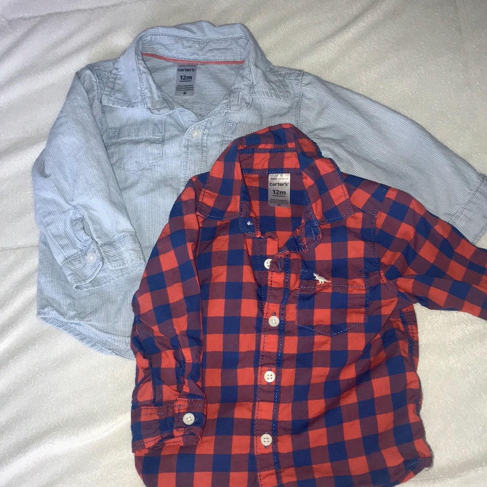 Carter’s Baby boy button up shirts (2)